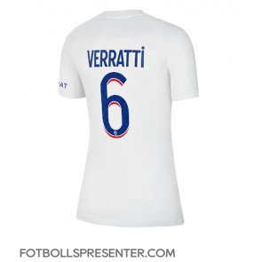 Paris Saint-Germain Marco Verratti #6 Tredje Matchtröja Dam 2022-23 Kortärmad
